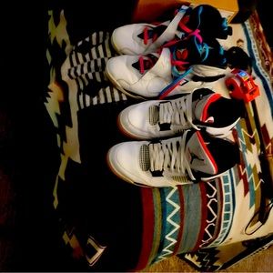 Jordan 4’s and Jordan 8’s. Good condition